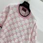 Gucci Cotton crewneck top with GG intarsia