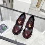 MIU MIU Brushed leather loafers