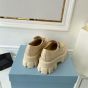 Prada Brushed leather Monolith loafers