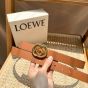 LOEWE Reversible Anagram Ellipse belt in smooth calfskin
