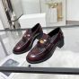 MIU MIU Brushed leather loafers