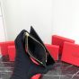 Valentino VLOGO SIGNATURE GRAINY CALFSKIN CARDHOLDER WTH ZIPPER