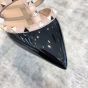Valentino ROCKSTUD PATENT-LEATHER MULE