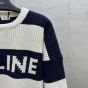 celine oversized sweater in striped cotton