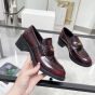 MIU MIU Brushed leather loafers