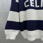 celine oversized sweater in striped cotton