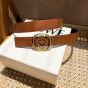 LOEWE Reversible Anagram Ellipse belt in smooth calfskin