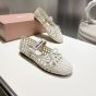 MIU MIU Woven nappa leather ballerinas