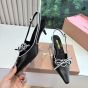 MIU MIU Nappa leather slingback pumps