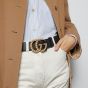 Gucci GG Marmont wide belt with pearls