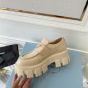 Prada Brushed leather Monolith loafers