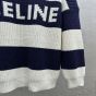 celine oversized sweater in striped cotton