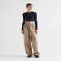 Prada Cropped silk sweater with logo