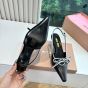 MIU MIU Nappa leather slingback pumps