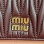 MIU MIU Small matelassé nappa leather wallet