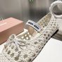 MIU MIU Woven nappa leather ballerinas