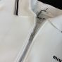 MIU MIU Bonded piqué and technical jersey blouson jacket