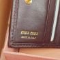 MIU MIU Small matelassé nappa leather wallet
