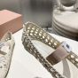 MIU MIU Woven nappa leather ballerinas