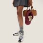 MIU MIU Plume nappa leather and suede sneakers