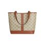 Celine SMALL CABAS IN TRIOMPHE CANVAS AND CALFSKIN