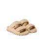 MIU MIU Raffia-effect woven fabric slides