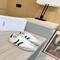 CELINE JOGGER LOW LACE-UP SNEAKER WITH TRIOMPHE in CALFSKIN AND SUEDE CALFSKIN