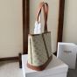 Celine SMALL CABAS IN TRIOMPHE CANVAS AND CALFSKIN