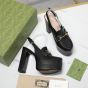 Gucci Women's Horsebit platform loafer slingback