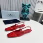 Prada Patent leather slingback ballerinas