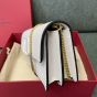 Valentino VLOGO SIGNATURE GRAINY CALFSKIN WALLET WITH CHAIN