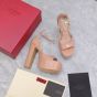 VALENTINO GARAVANI TAN-GO PATENT LEATHER PLATFORM SANDAL