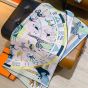 Hermès Le Carrousel du Tigre Royal scarf 90