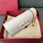 Valentino VLOGO SIGNATURE GRAINY CALFSKIN WALLET WITH CHAIN