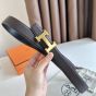 Hermès H belt buckle & Reversible leather strap 32 mm