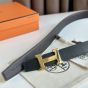 Hermès H belt buckle & Reversible leather strap 32 mm