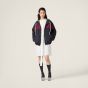 MIU MIU Technical silk zipper blouson jacket