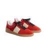 Valentino UPVILLAGE LOW TOP SNEAKER IN SPLIT LEATHER AND CALFSKIN NAPPA LEATHER