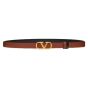 Valentino REVERSIBLE VLOGO SIGNATURE BELT IN GLOSSY CALFSKIN 