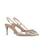 Valentino VLOGO GLOW LAMINATED NAPPA SLINGBACK PUMP 80 MM 