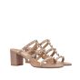 Valentino ROCKSTUD CALFSKIN LEATHER SLIDE SANDAL