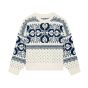 Celine crew neck sweater in fair isle wool and cashmere