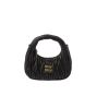 MIU MIU Wander matelassé nappa leather hobo mini-bag