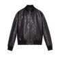 Gucci GG leather bomber jacket