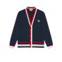 Gucci Knit wool cardigan with patch