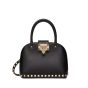 VALENTINO GARAVANI ROCKSTUD SMALL HANDBAG IN GRAINY CALFSKIN
