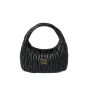 MIU MIU Wander matelassé nappa leather hobo bag