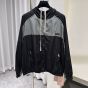 MIU MIU Technical silk zipper blouson jacket