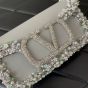 VALENTINO GARAVANI LOCÒ SMALL EMBROIDERED SHOULDER BAG