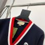 Gucci Knit wool cardigan with patch